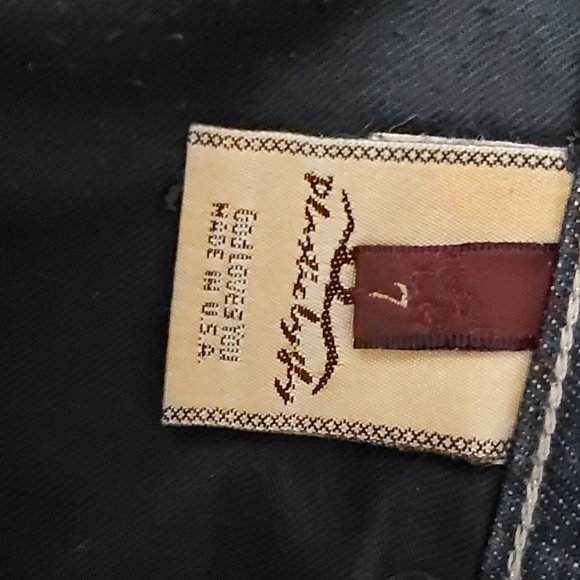 Plastic by Gly women's dark denim low rise jeans zipper bottom new - Picture 10 of 15